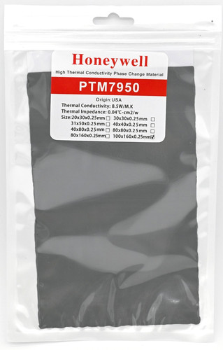 Honeywell PTM7950 100x160x0.25mm Phase Change Thermal Paste Laptop CPU Graphics