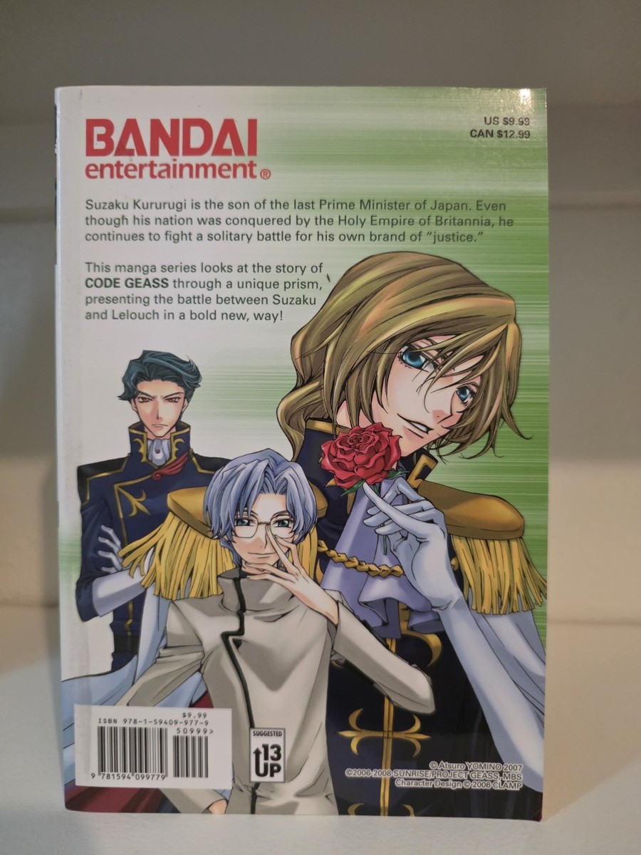 Code Geass Suzaku of the Counterattack Vol. 1 English Manga Bandai