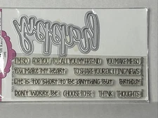 Happy Statement The Stamps Of Life Clear Photopolymer Stamps & Dies