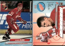 🏒 1992-93 Fleer Ultra  - Shawn Burr Red Wings #44