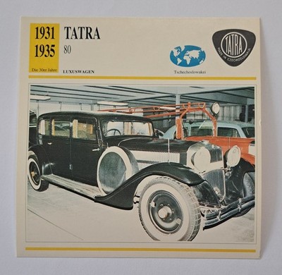 TATRA 80 - 1931-1935 - Geschichte & Technische Daten -  Karte