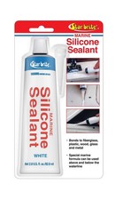 Marine Silicone Sealant, Waterproof, UV Resistant, for Fiberglass, Metal, Wood
