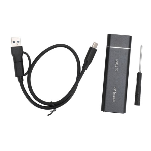 M.2 SSD Enclosure Support NVME NGFF USB 3.1 Type C External Solid State NEW - Afbeelding 5 van 12
