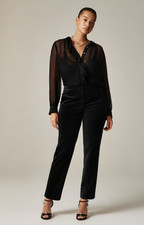 J. Crew Kate Slim Fit Pant in Velvet Black 10 NEW