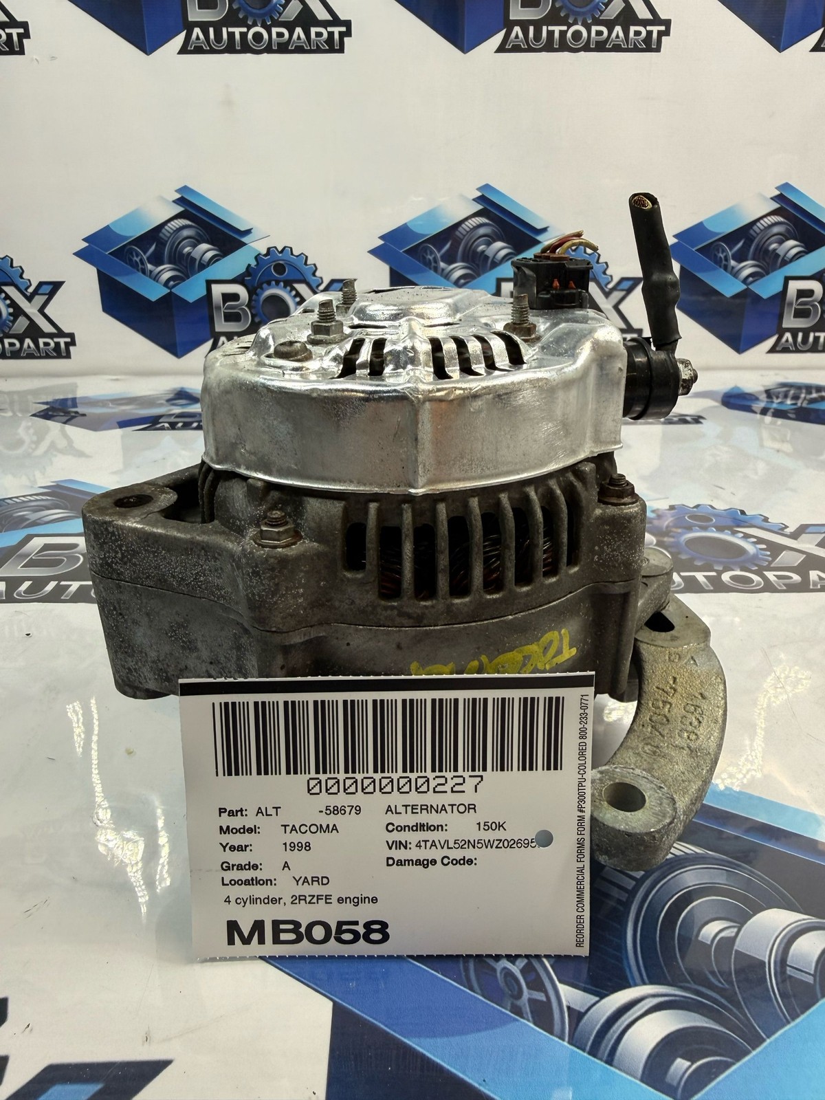 1996-1999 TOYOTA TACOMA Alternator OEM 270607515084