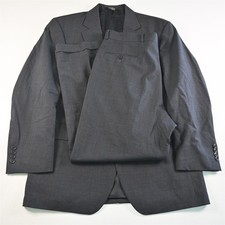 Jos A Bank 41R 42R 36x29 Gray Micro Houndstooth 100 Wool Mens Jacket Pants Suit
