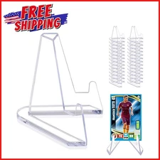 32-PACK CARD DISPLAY STAND Sports Trading Cards Acrylic Transparent Small Stands