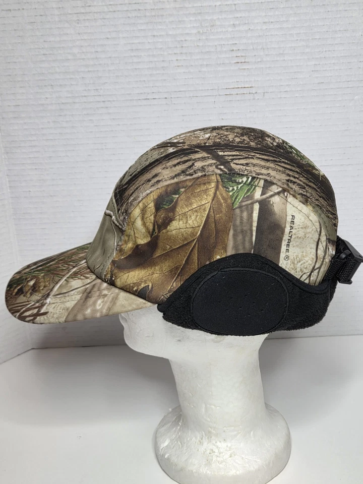 UNTWORTH Insulated Realtree Camo Hunting Hat Cap With Ear Flaps Size Medium - Image 4 of 4