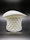 Fenton vintage white milk glass hobnail top hat toothpick holder