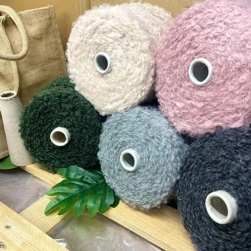 Big Boucle Wool Blend Cone Yarn Aran Worsted Weight *USA TARIFF FREE*
