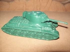 Original vintage Marx Battleground playsets WW2 U. S. Army type 41 tank, green