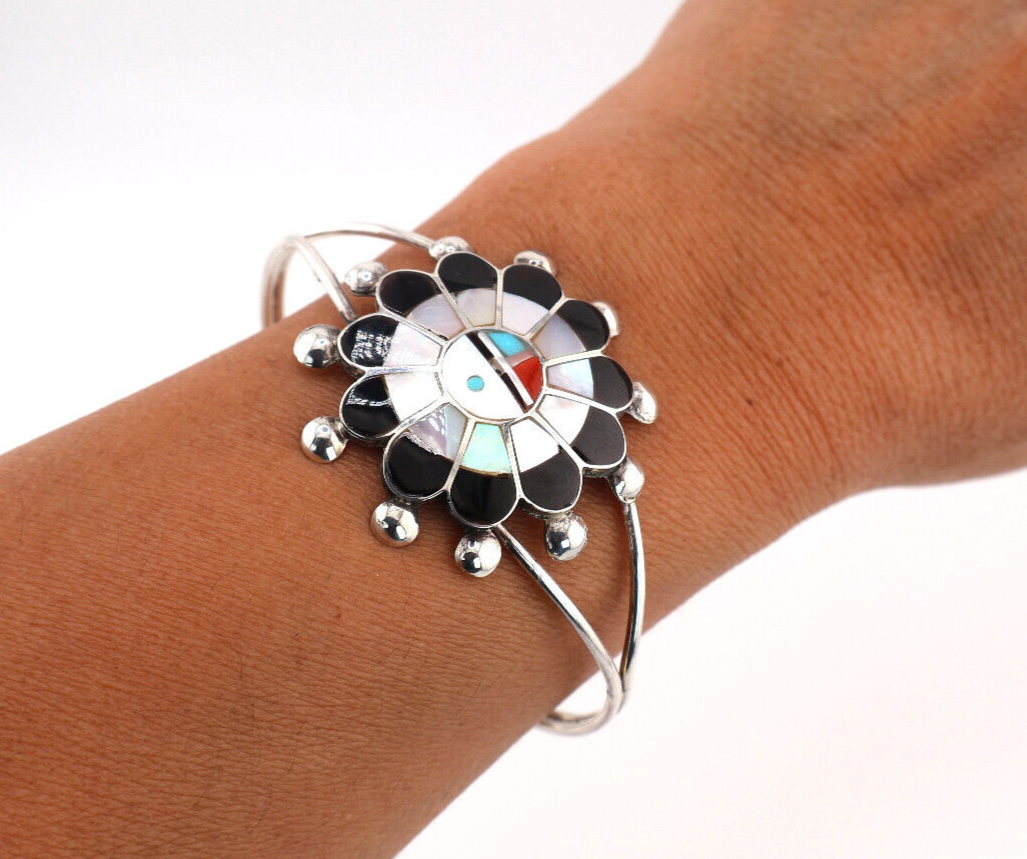 アクセサリー indian jewelry zuni bangle 楽天市場】INDIAN JEWELRY ZUNI SILVER INLAY BANGLE [C.DISHTA