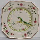 Lou Rota Nature Table Anthropologie Praying Mantis Flowers Plate 9" Collectible
