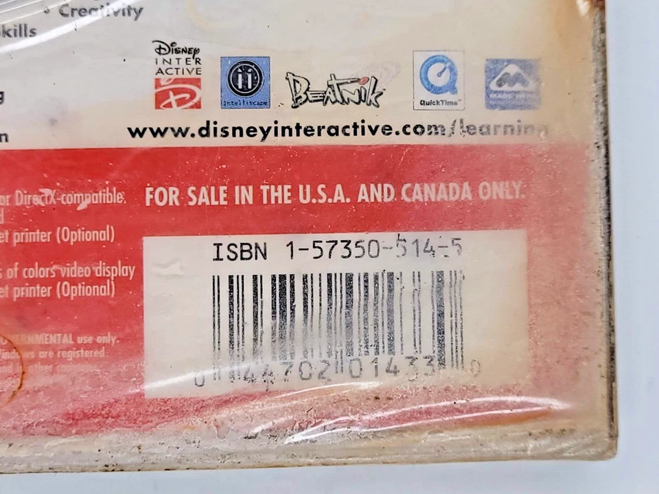 Disney Learning Ages 5-7 1st Grade Educational Software Sealed Toy Story CD-ROM - Image 4 of 4