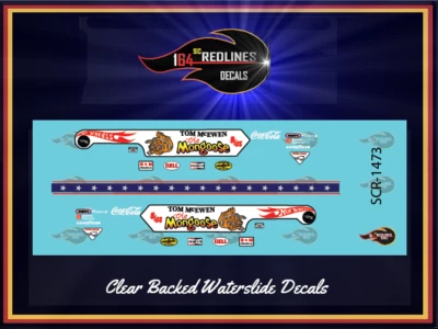 1/64 '55 Chevy "The Mongoose Drag" Gasser' CUSTOM Decal SCR-1473