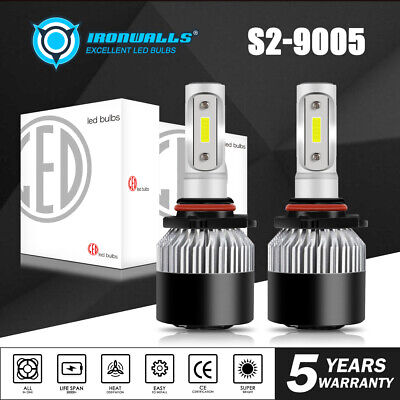 Ironwalls S2-H4 Headlight LED Bulbs Car Vehicle Auto Parts Lights Brand New  