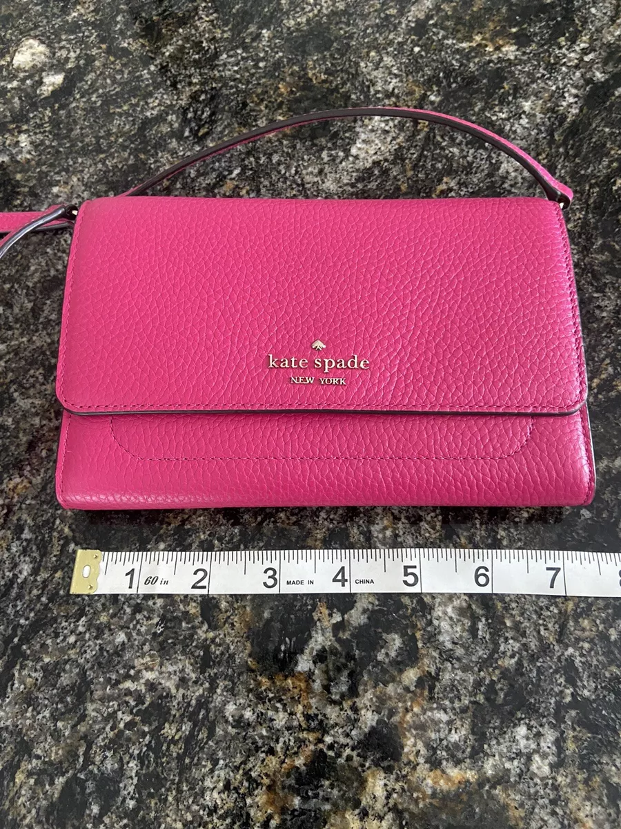 Kate Spade Authentic Hot Pink Purse Crossbody Small Leather With