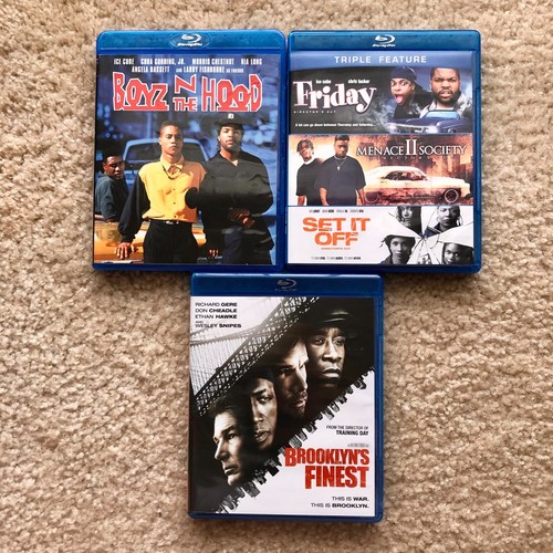 Black Drama Blu-Ray Lot (Boyz n the Hood, Set It Off, Menace II Society, Friday)