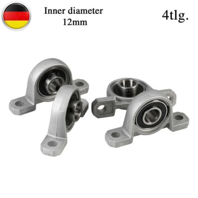 2x KP000 Stehlager Für 10 Mm Welle – Zink-Druckguss, Kompakt, Mit Madenschraube