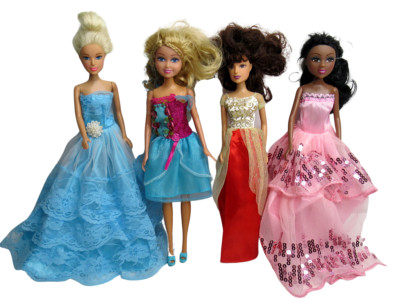 4 Barbie Sized Dolls - 2 Chic Dolls - Zuru Funville Sparkle Girlz - China Doll