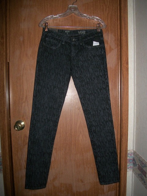 vans black skinny jeans