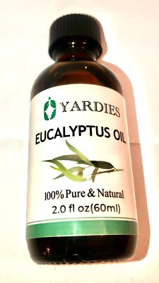 5 ( FIVE ) Yardies Eucalyptus Oil 2 oz (eucalyptus Globulus) clear nostril scent