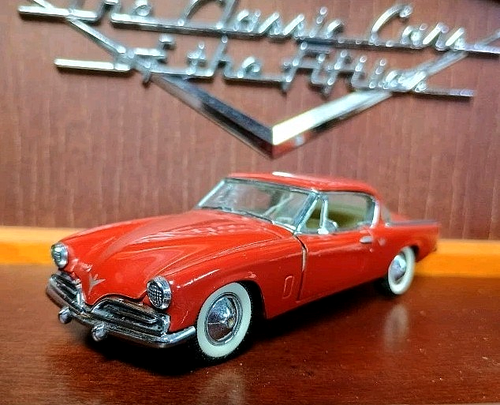 Franklin Mint 1/43 Studebaker Commander 1953 Rouge Rouille Miniature Diecast