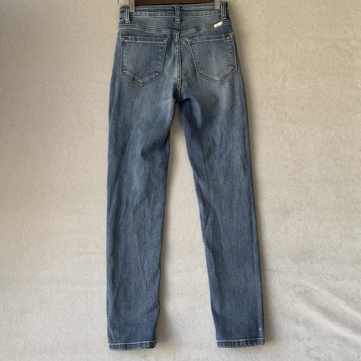 KanCan Jeans CUTE Button-Fly Stretch Unique Retro Distressed Wash