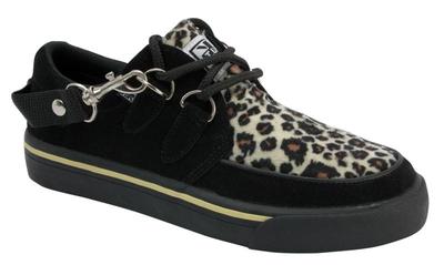 T.U.K. A6142 TUK 2-Ring Creeper Sneaker Black / Leo Rockabilly