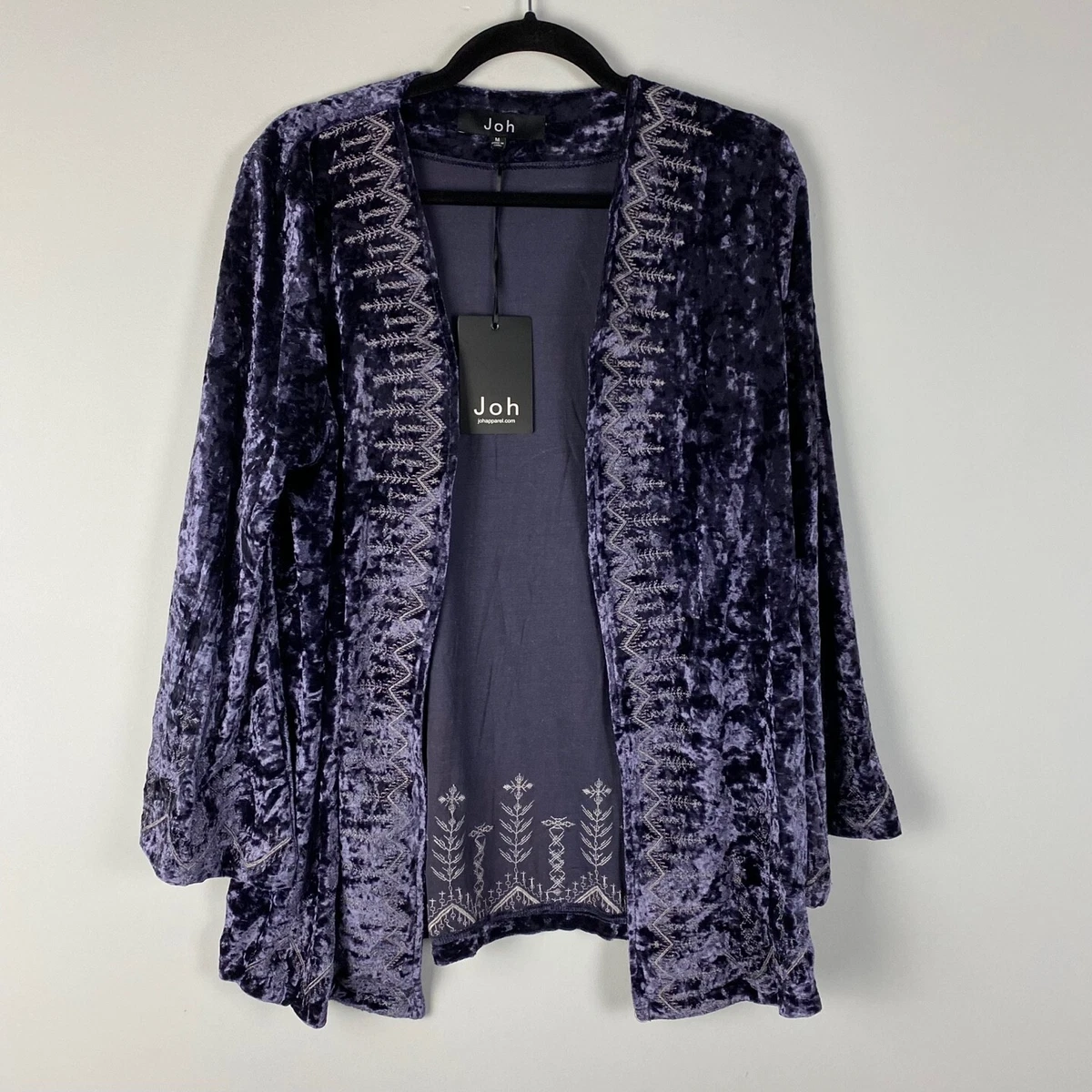 Velvet top cardigan womens