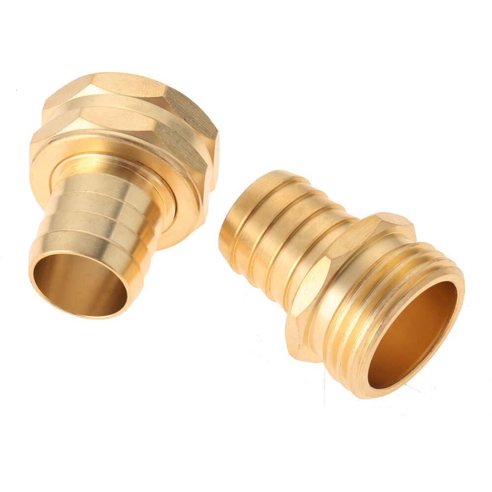 1/2" 5/8" 3/4" Solid Brass Garden Hose Connector Splicer Mender End
