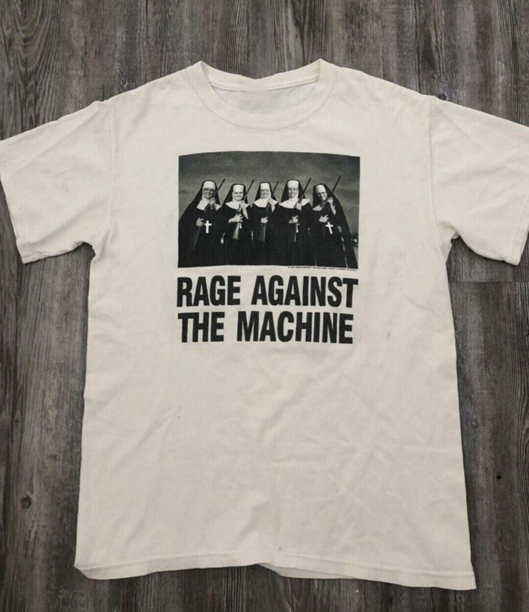 Rage Against The Machine Shirt 1997 Vintage T-Shirt White Unisex S