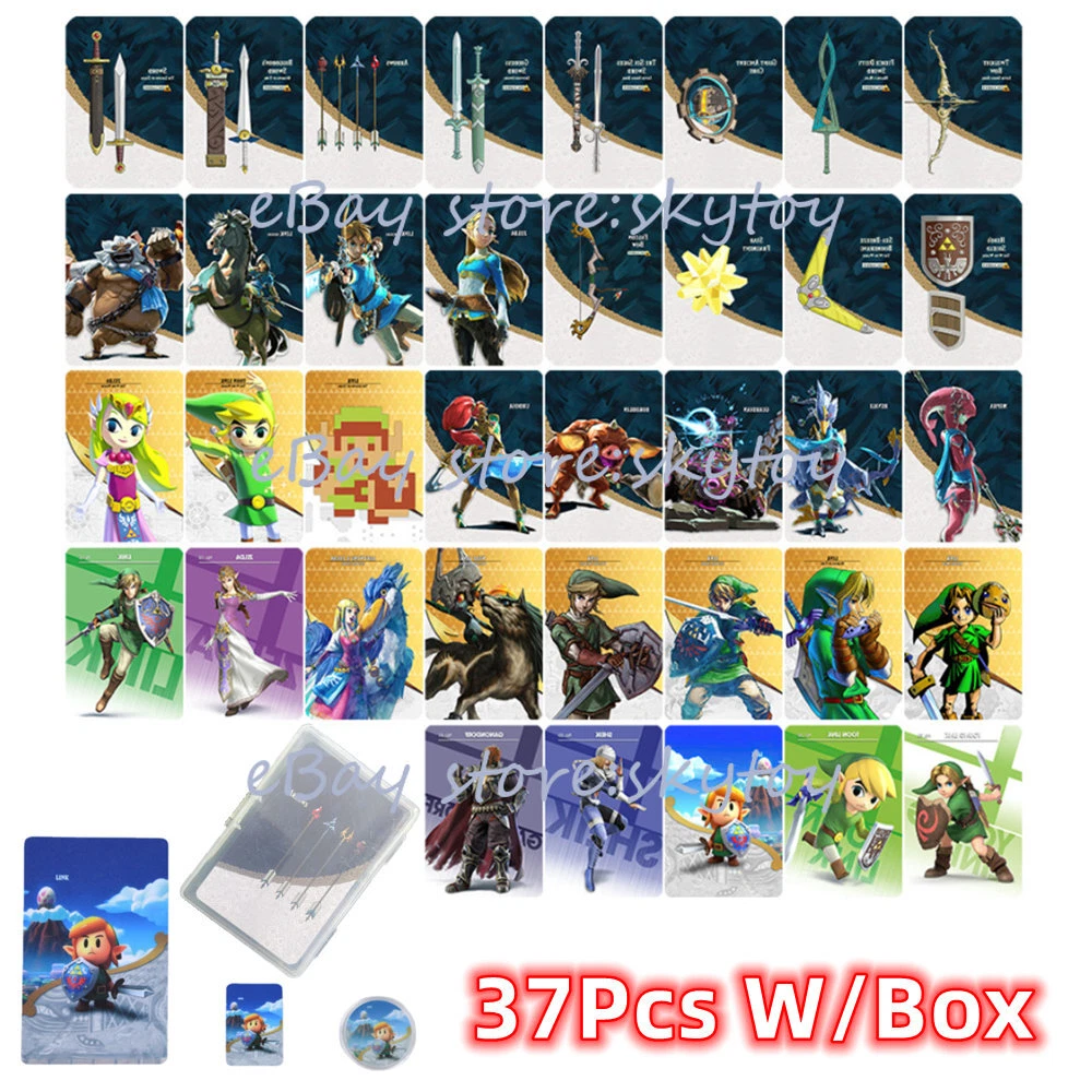 38 Pcs/Set Zelda Tears Of The Kingdom Amiibo NFC Tag Cards, 58 OFF