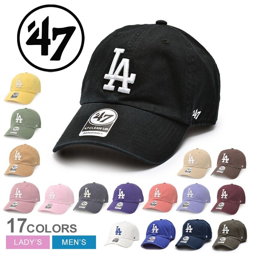 47brand LOS ANGELES DODGERS CLEANUP Baseball Cap 17 Colors 47brand LOS ANGELES DODGERS CLEANUP Baseball Cap 17 Colors
