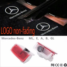2x Ghost LED Door Step Courtesy Shadow Laser Light For Mercedes A B E ML C GLA