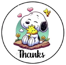 BEAGLE THANK YOU THANKS ENVELOPE SEALS LABELS STICKERS PARTY FAVORS