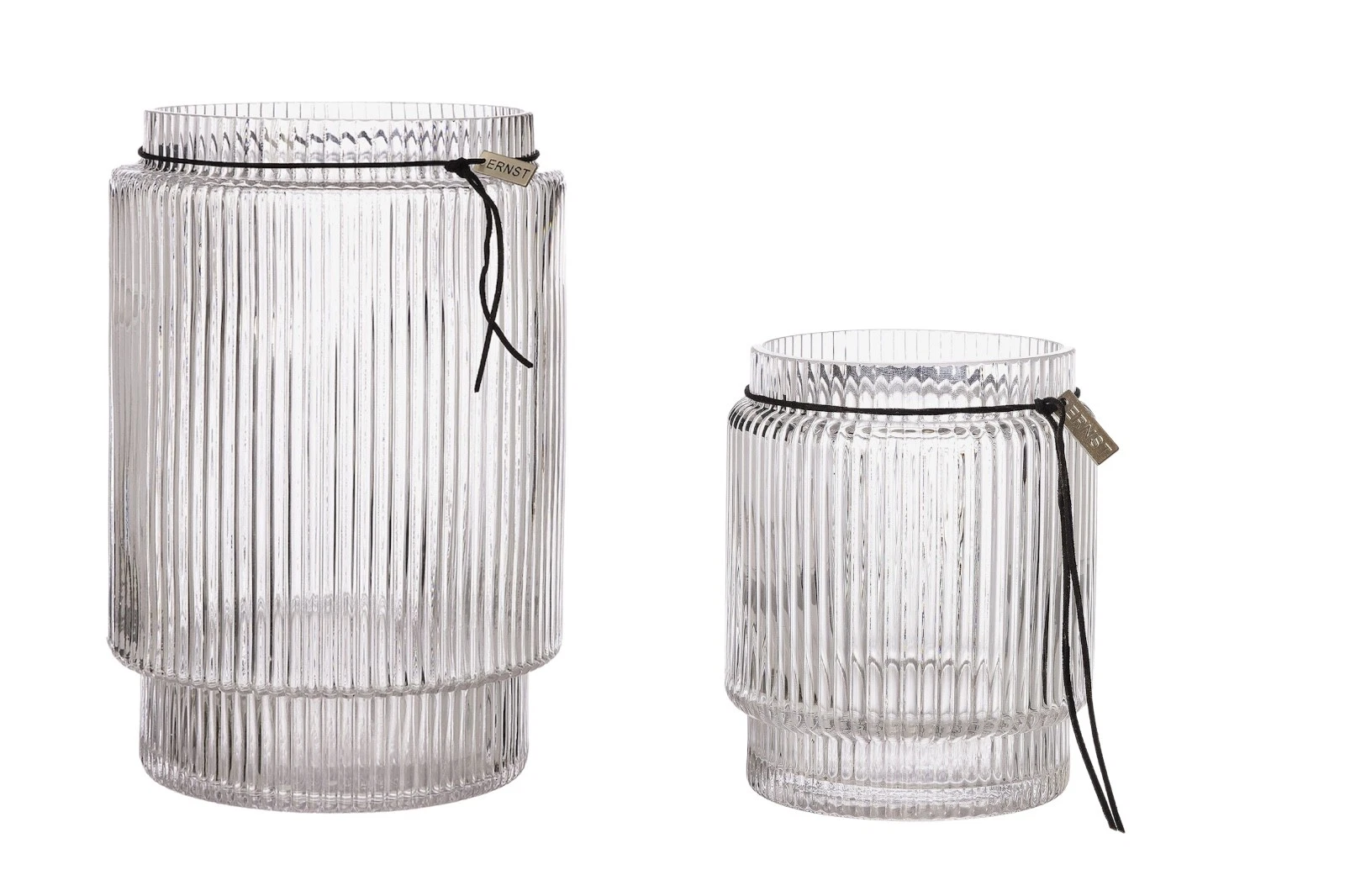 Flower Vase Clear Glass Home Decor Interior Accent Modern Style Small Large