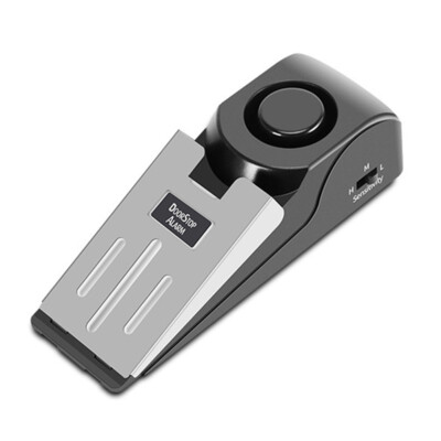 Door Security Devices Anti-theft Door Stopper Block Alarm Wireless for Apartment