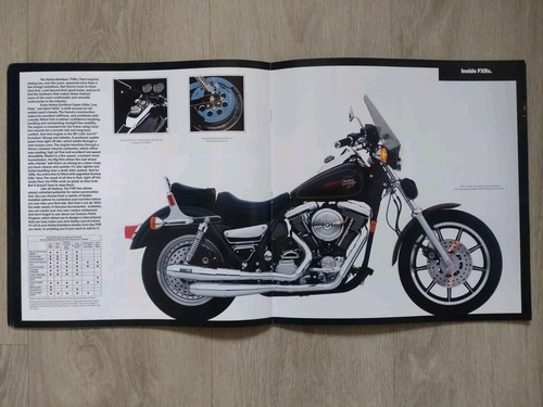 Harley Davidson Programm Prospekt 1991 Sportster Super Glide Low Rider Softail - Picture 8 of 13