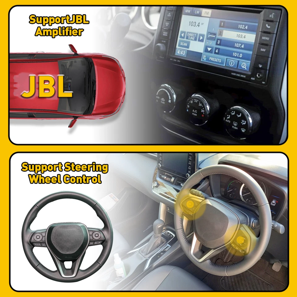 For Toyota Car Stereo Radio Power Harness Cable Wire Adapter Support JBL AMP - Image 2 of 4