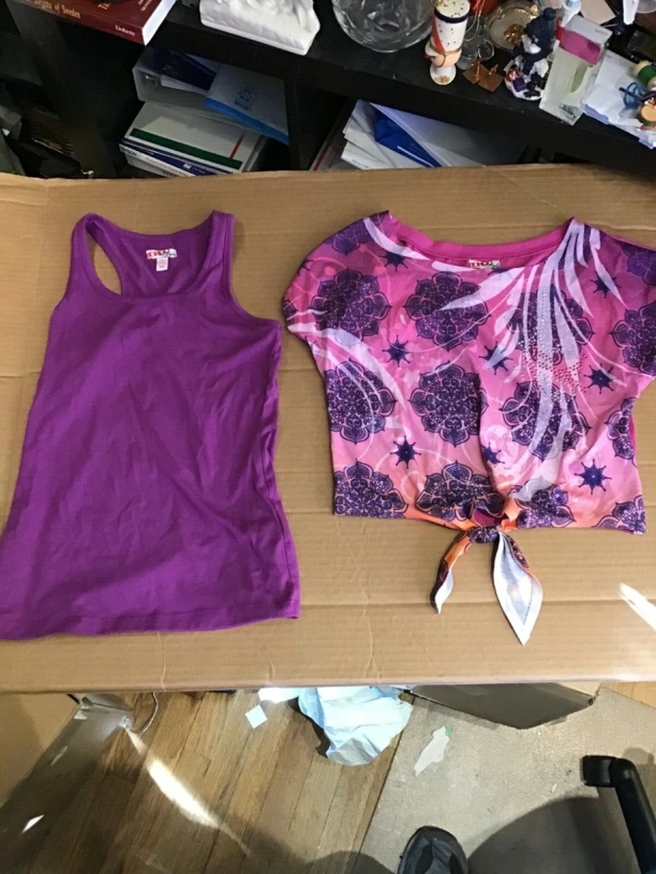 Conjunto BONGO Niñas Talla S/C Morado y Rosa en Muy Buen Estado  Foto 2 de 4