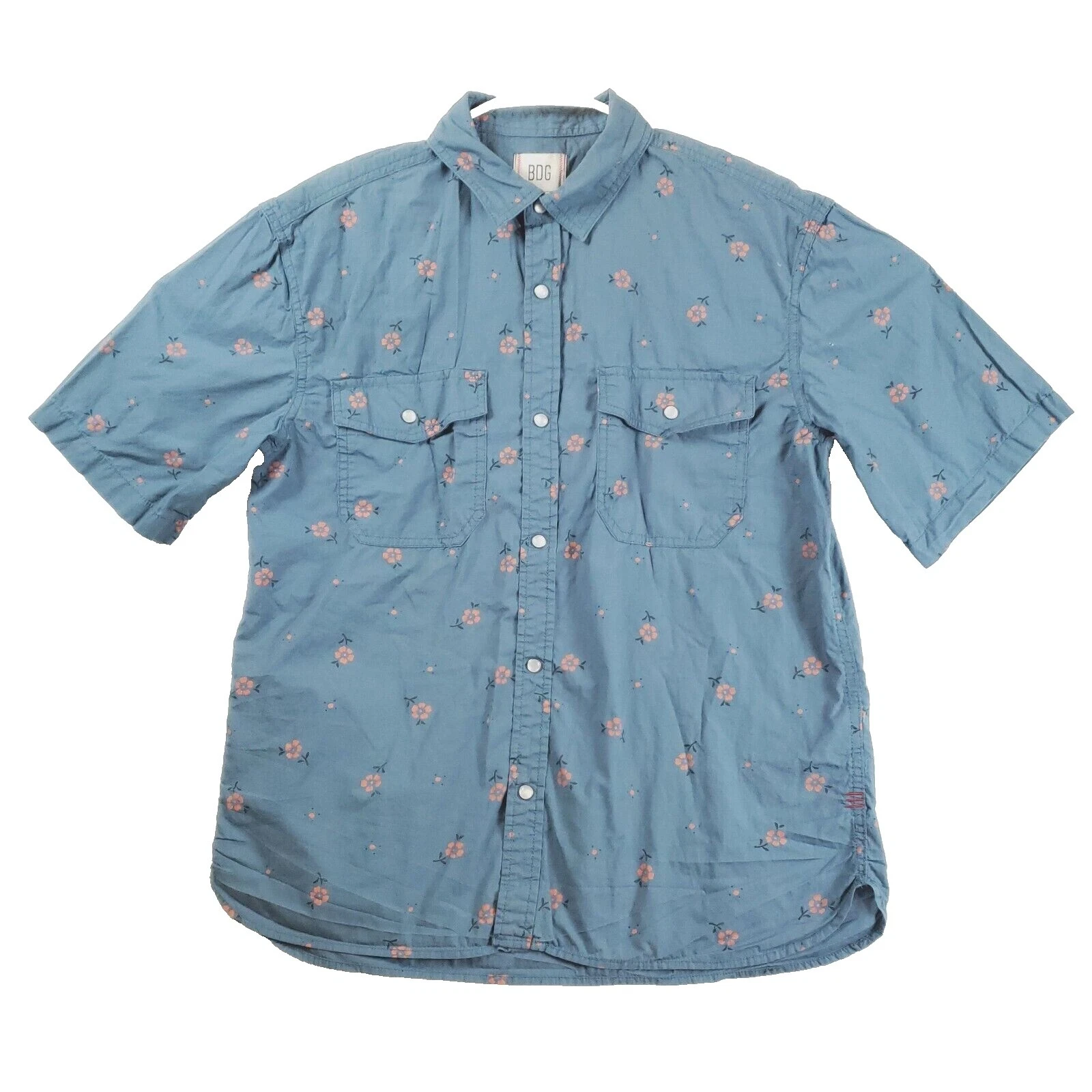 Size M BDG Regular Size Casual Button-Down Shirts for Men