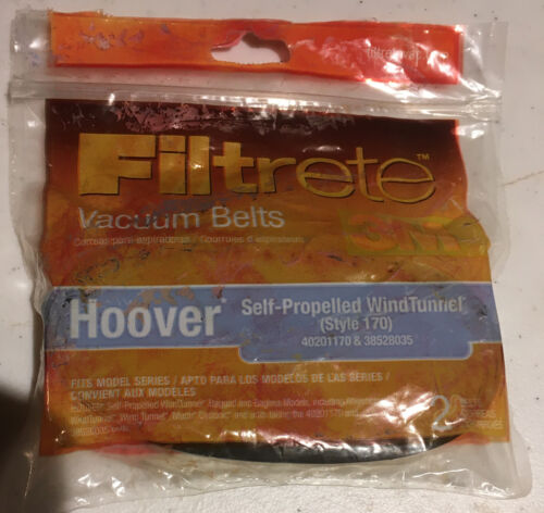 [Pack Of 2] 3M Filtrete 64170A Hoover WindTunnel Style 170 Vac Belts - Picture 1 of 1