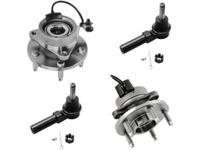55DD26P Front Wheel Hub Assembly and Tie Rod End Kit Fits 2007-2010 Pontiac G5