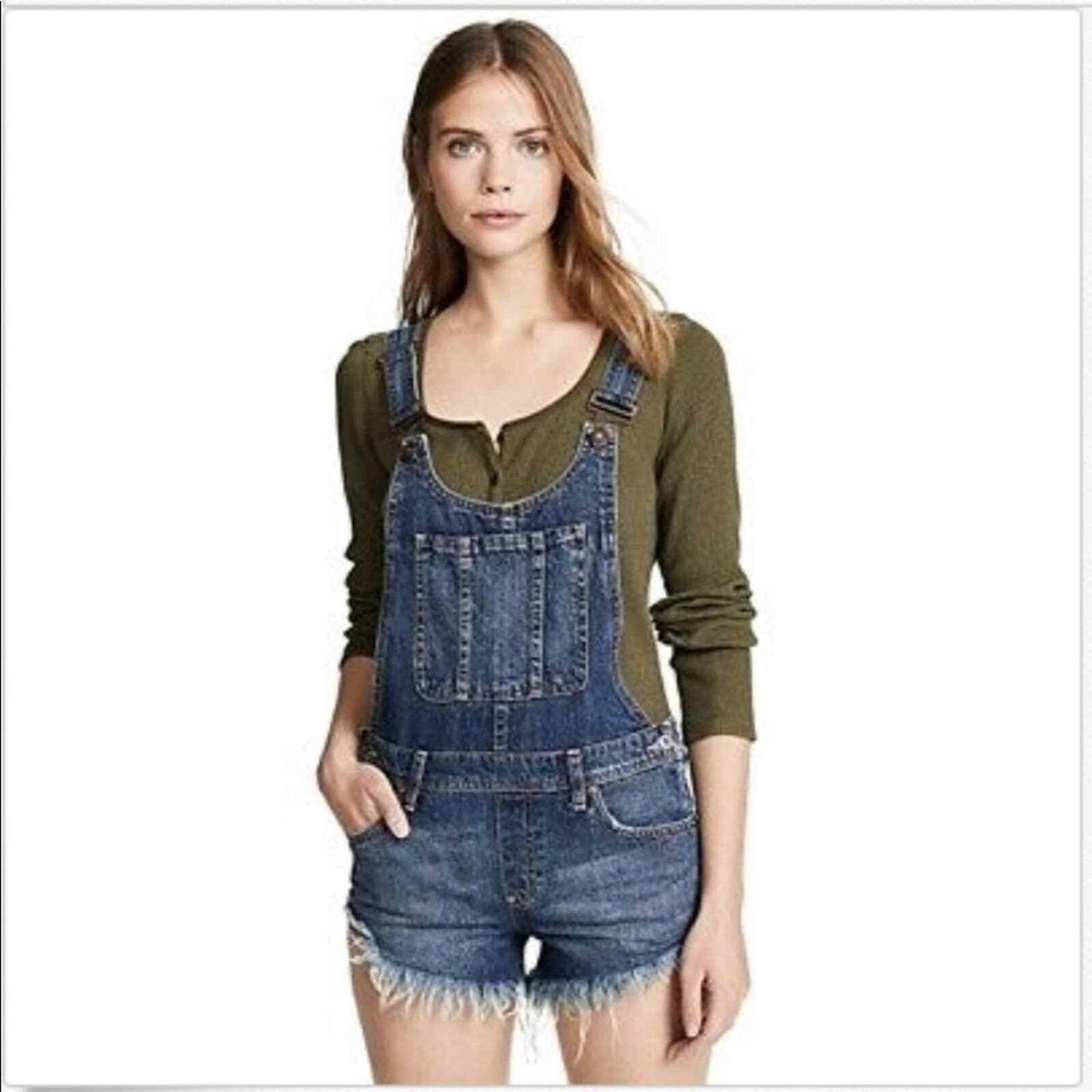 Free people hotsell overall shorts