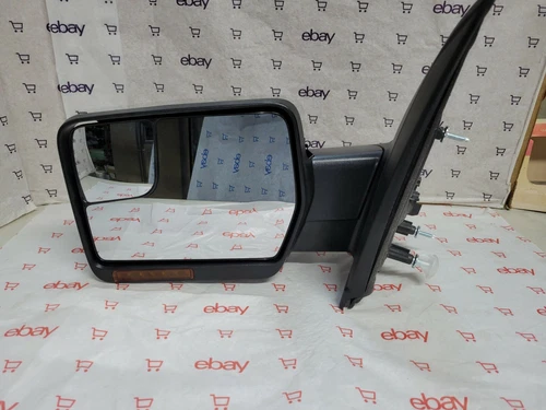 Trail Ridge Tow Mirror Power Folding Heated Puddle Signal Chrome Left for Ford