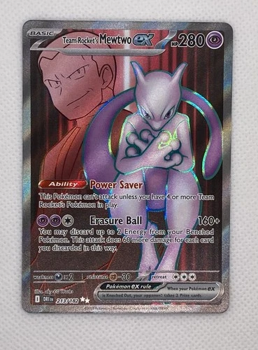 New ListingPokémon Team Rocket's Mewtwo EX 213/182 Destined Rivals Ultra Rare Full Art Holo