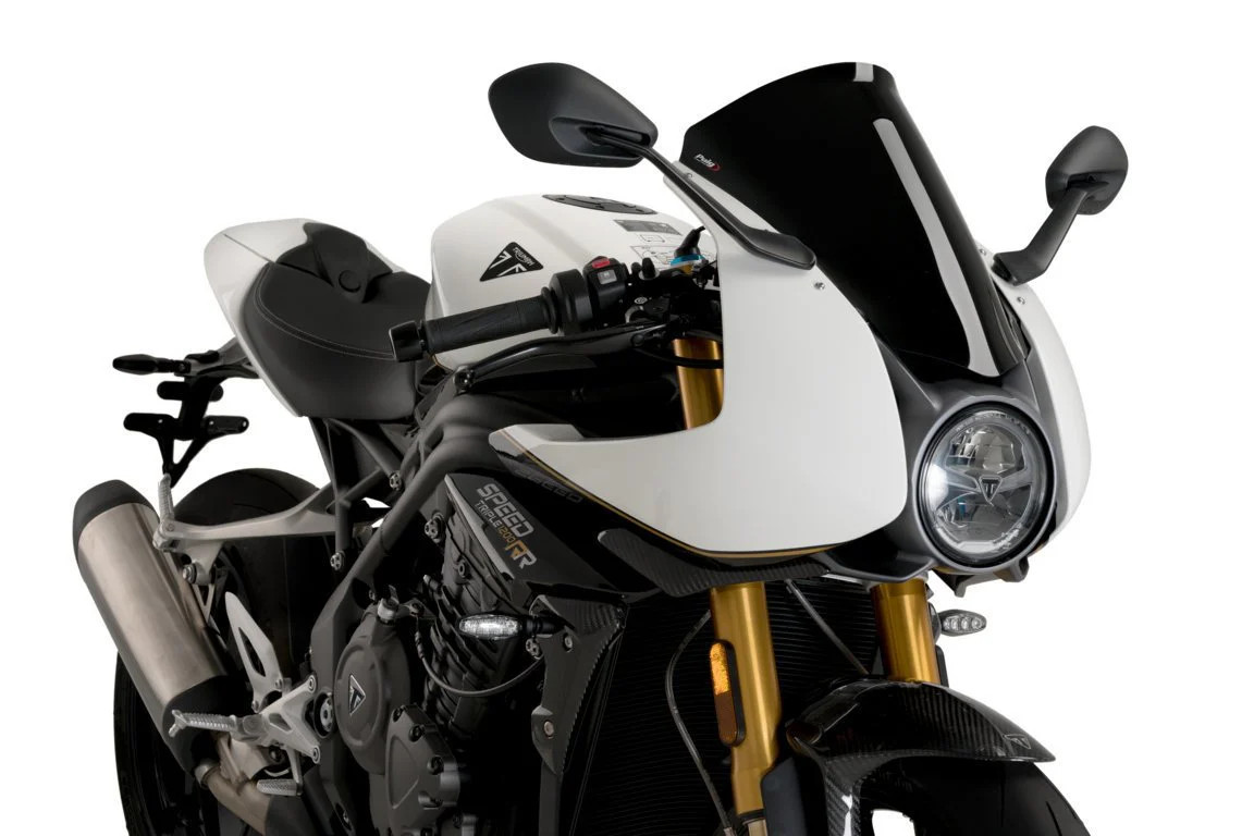 Puig R-Racer Screen | Black (Opaque) | Triumph Speed Triple 1200 RR 2022>Current