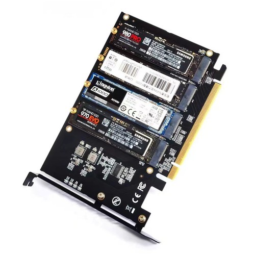 Carte D'Extension M.2 NVME Vers PCIe Gen4 X16 Compatible avec les SSD 2230,2665 - Afbeelding 2 van 8