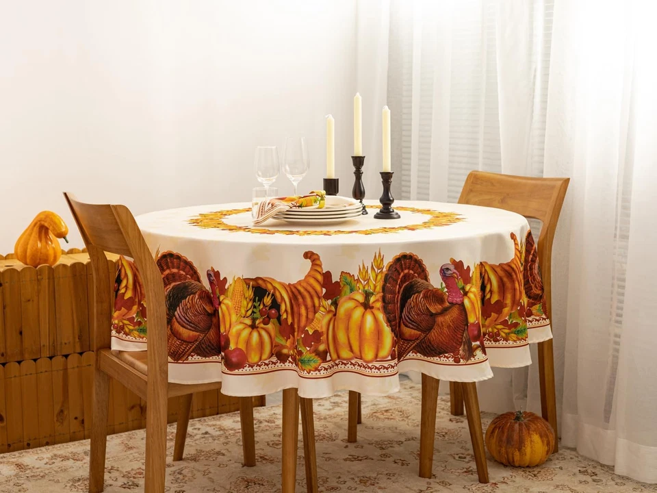 Colección de Mesa Otoño Acción de Gracias para Cocina Comedor Decoración Fiestas Harv Foto 3 de 4